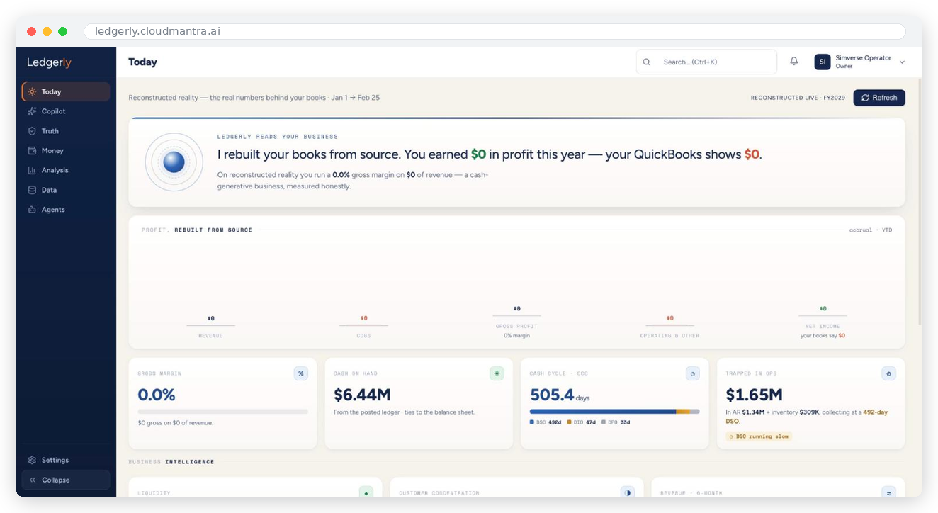 Ledgerly — Finance AI for SMBs